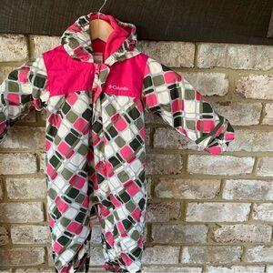 Columbia | Kids One Piece Snowsuit with Hood | 12 Months